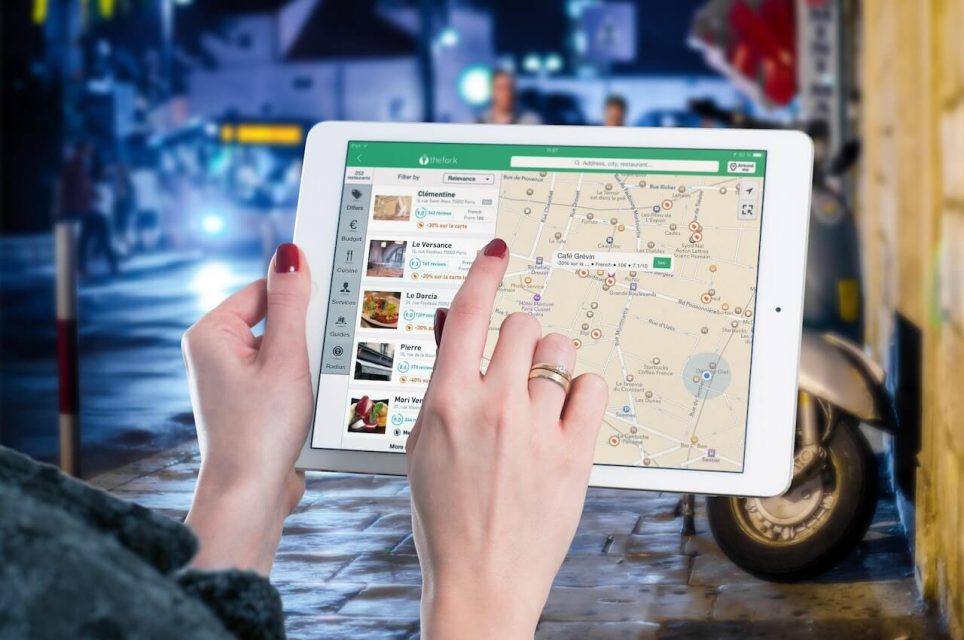 encontrar restaurante en google maps
